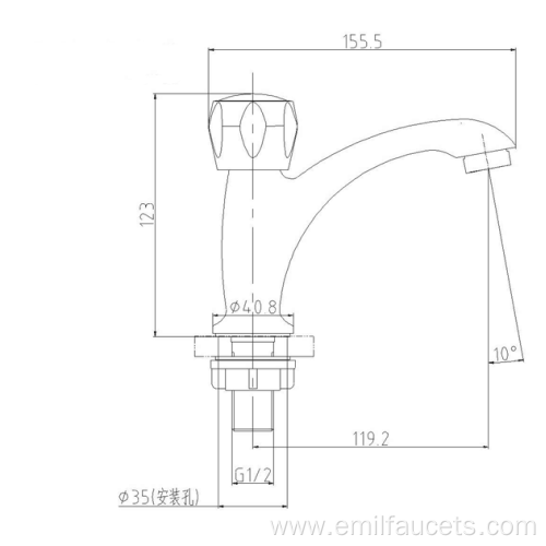 Time delay swivel faucet tap